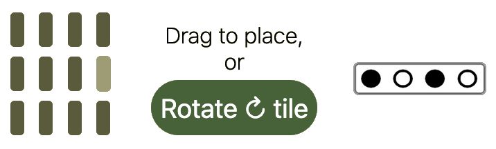 Step 1: Pick and place a tile